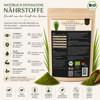 GRAMINARA Grassaftpulver aus 5 Gräsern - 180g Nachfüllbeutel