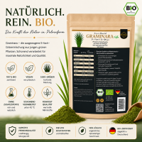 GRAMINARA Grassaftpulver aus 5 Gräsern - 180g Nachfüllbeutel