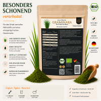 GRAMINARA Grassaftpulver aus 5 Gräsern - 180g...