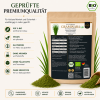 GRAMINARA Grassaftpulver aus 5 Gräsern - 180g Nachfüllbeutel