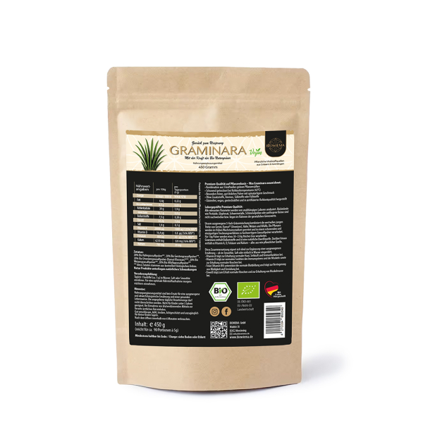 GRAMINARA Grassaftpulver aus 5 Gräsern - 450g Nachfüllbeutel