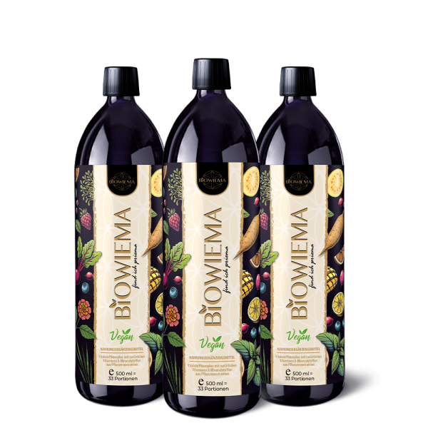 Biowiema Bio-Vitalstoffkomplex - Gesundheits-Trio 3 x 500ml